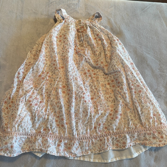 Rachel Ashwell Dress Girls 5T Pink Floral Sundress Ruffle Prairie cotton lined - Picture 9 of 12